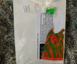 3402 BARBIE DOLL TWO-WAY TIGER 1971 - 72 COMPLETE OUTFIT, GREEN PILGRIMS